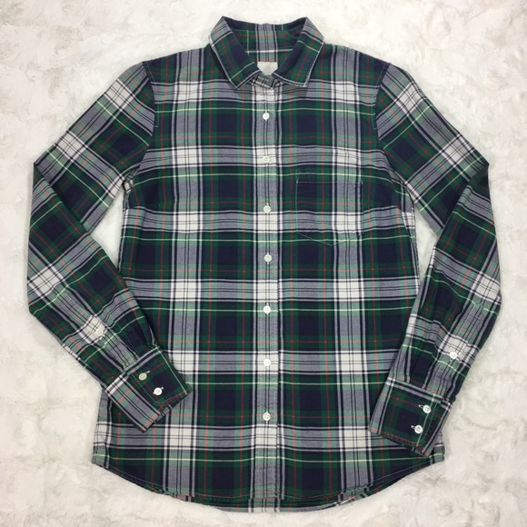 J. Crew Boy Shirt in Carrick Tartan Button Down - Picture 2 of 7